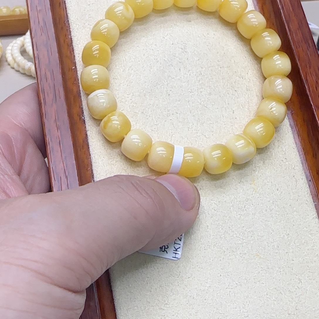 蜜蜡未镶嵌手串蜜蜡老型手串