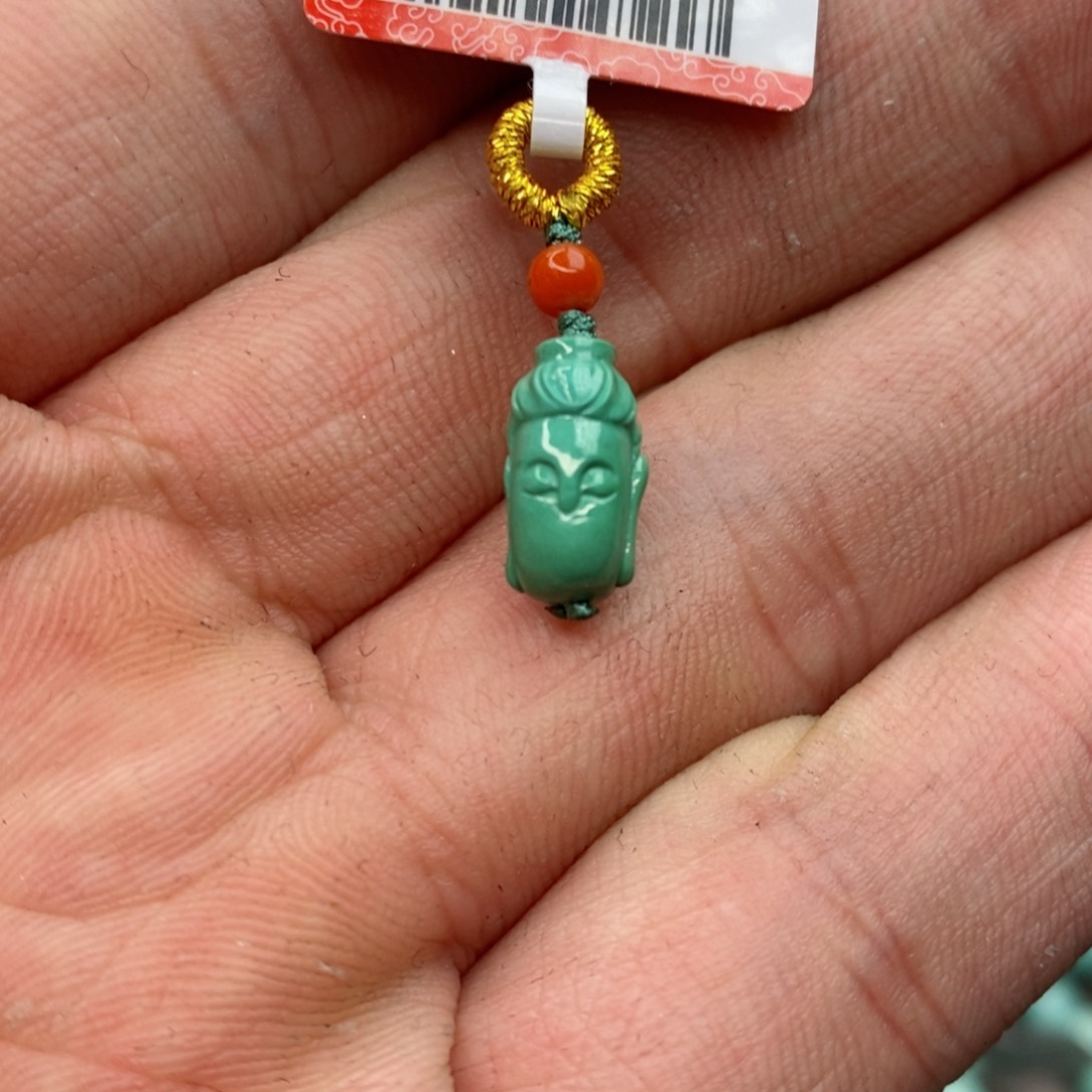 绿松石珠宝奇石银S925镶嵌