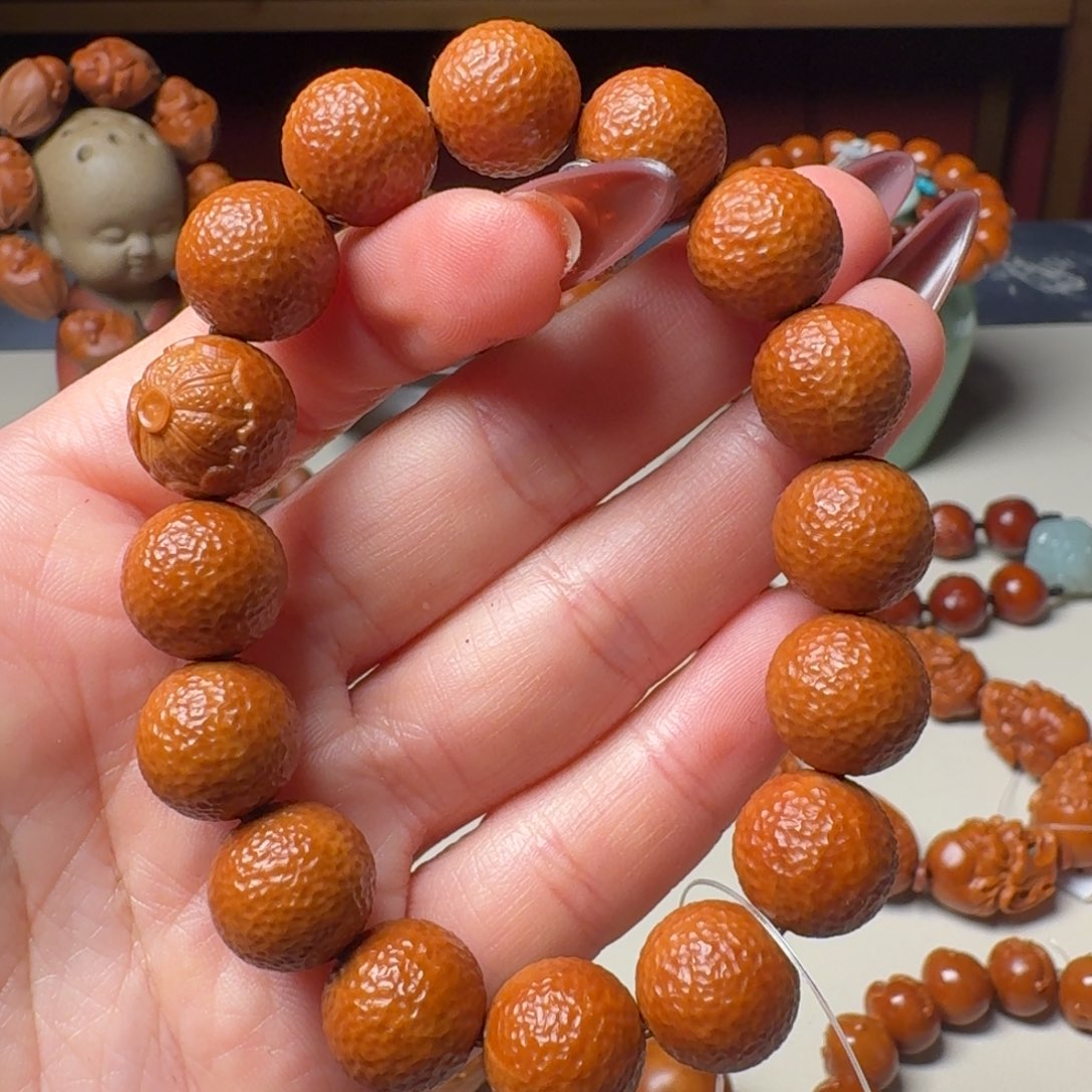 橄榄核手串/手链玩**哥手工橘子