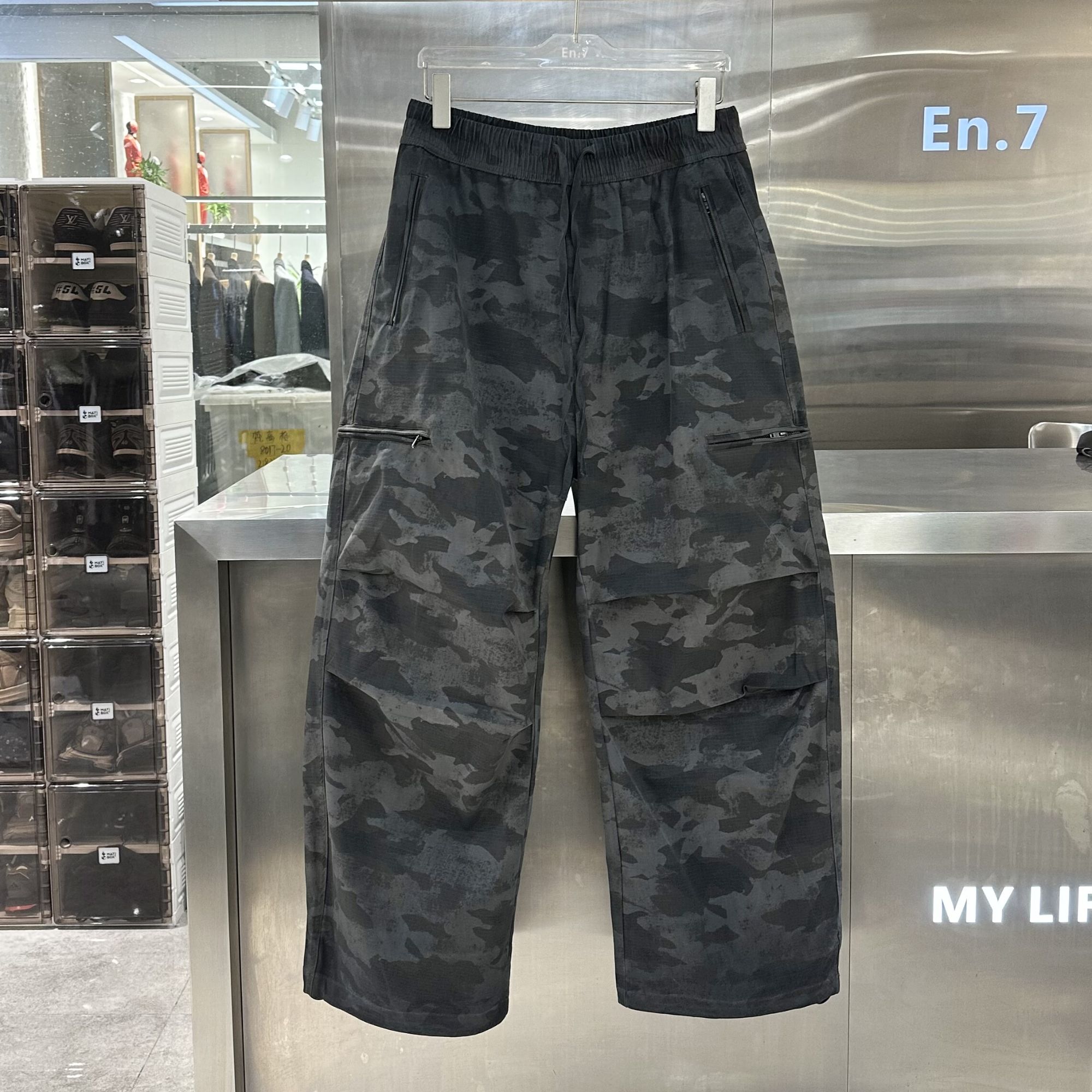 【银开百货】D22602冬季时尚加绒迷彩工装裤