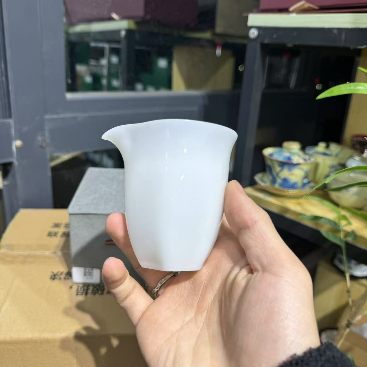 【中国邮政专属链接】叶老师冰种玉瓷公道杯 2710 