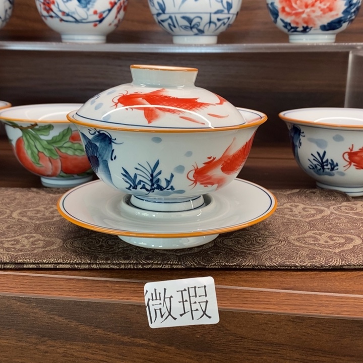 釉下老陶泥手工绘制