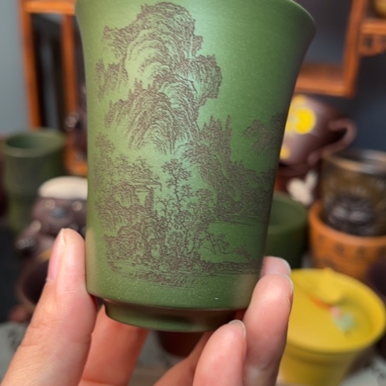 紫砂茶杯宜兴紫砂杯