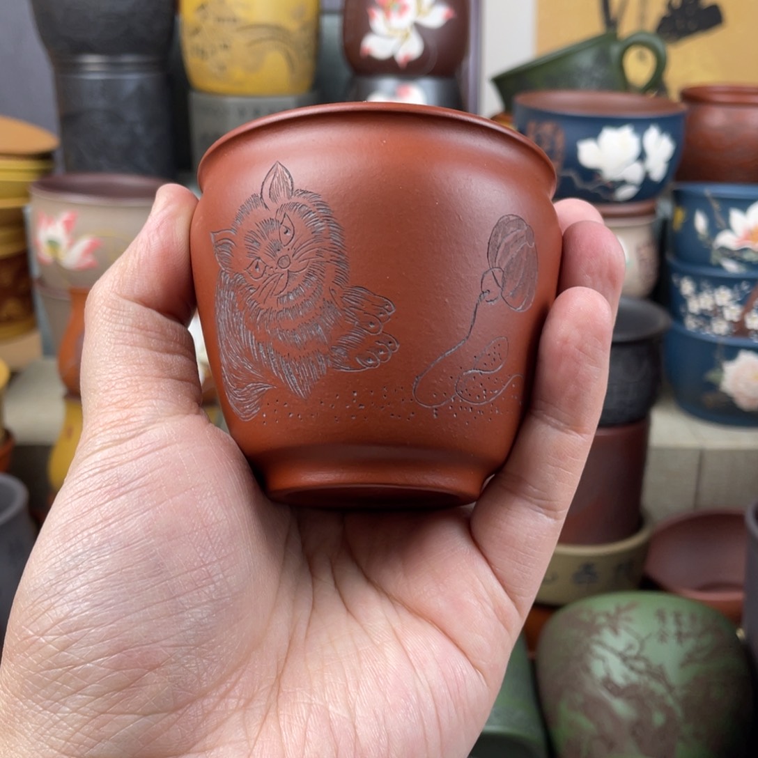 紫砂茶杯紫砂茶杯