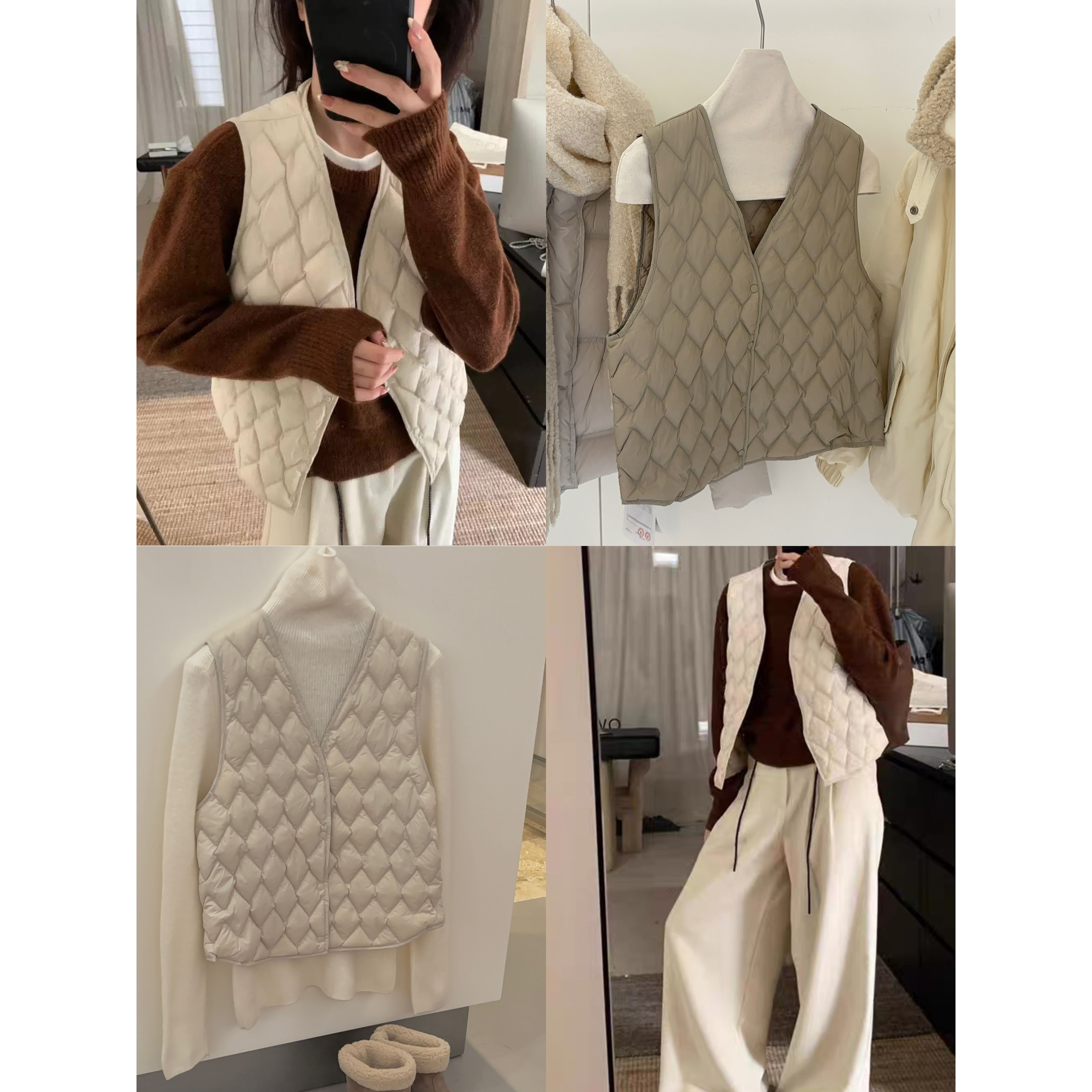 S77#“保暖搭子”白鸭绒羽绒马甲