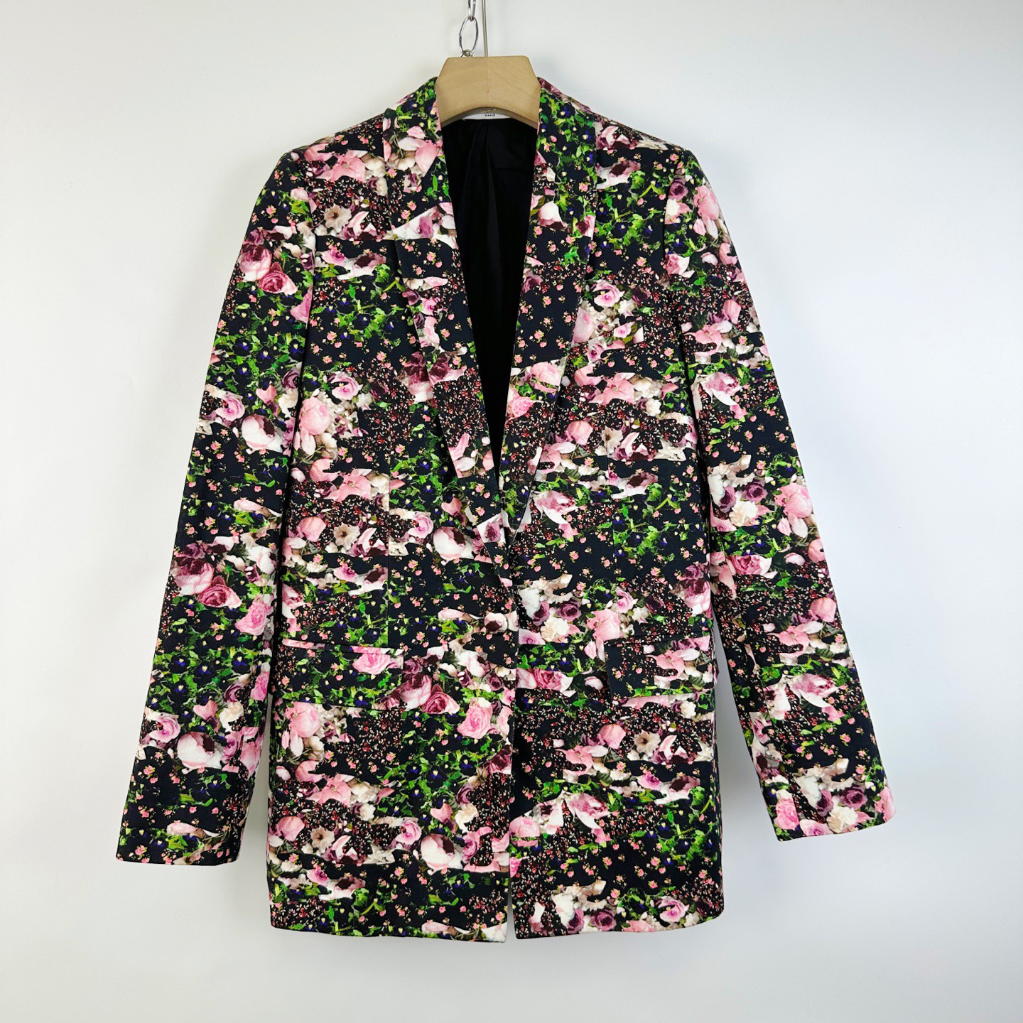 99新 Givenchy/纪梵希 38码/拼接印花花卉西装外套/08826