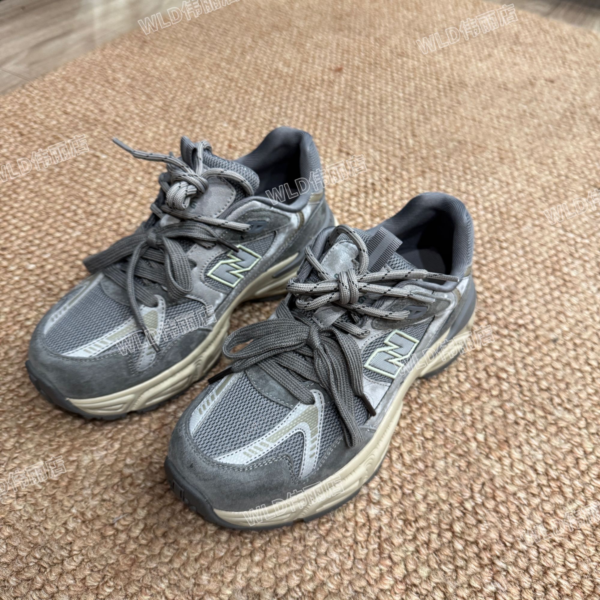 伟丽6店4638款【拼色百搭系带厚底老爹鞋】老爹鞋时尚休闲鞋