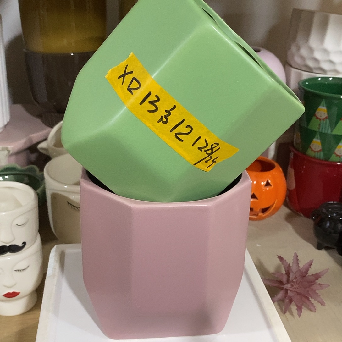 陶摆件陶盆有孔 瑕疵介意勿拍