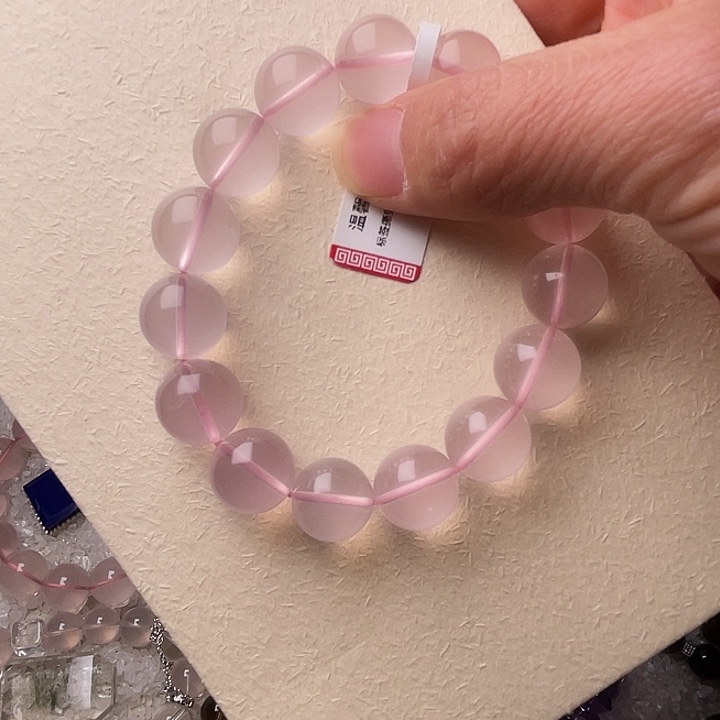 水晶手链未镶嵌粉水晶