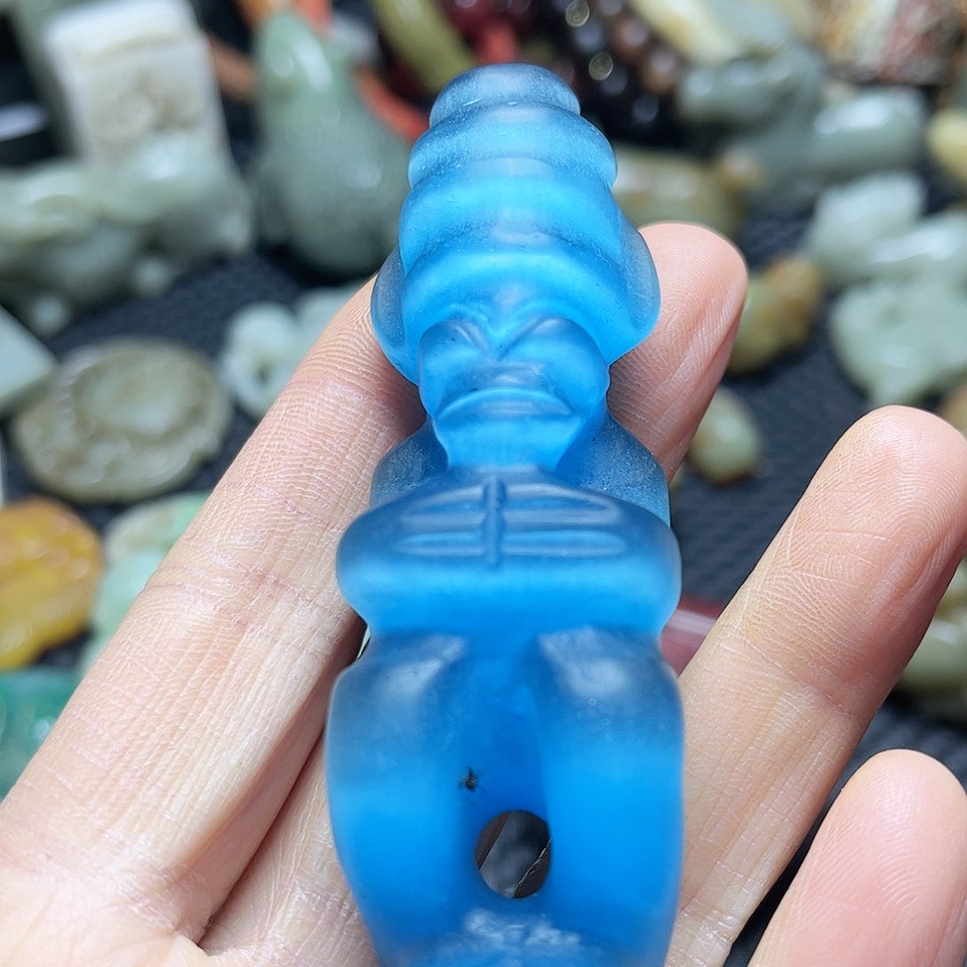 白玉菩提吊坠摆件