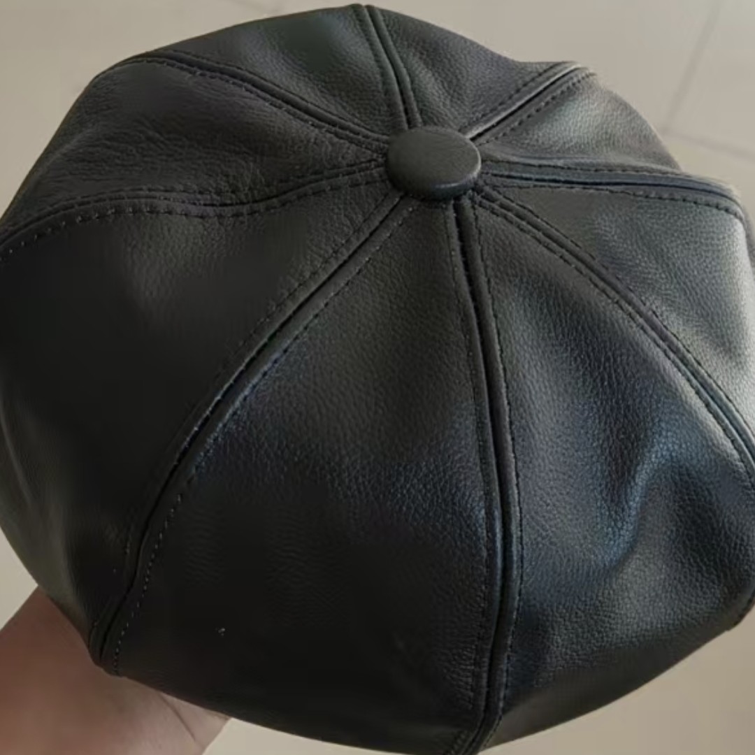 法式贝雷帽秋冬女帽子休闲韩版画家八角帽简约女士大头围潮流