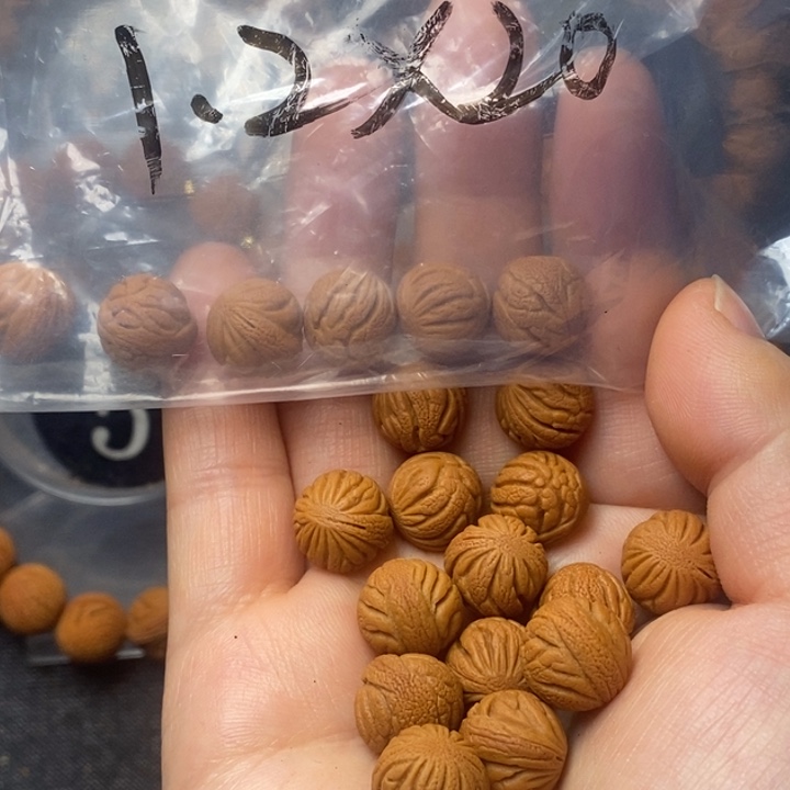 桃核吊坠秦岭山野生桃核