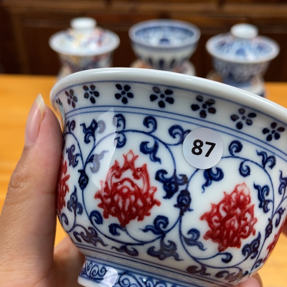 手绘现代茶具非古董