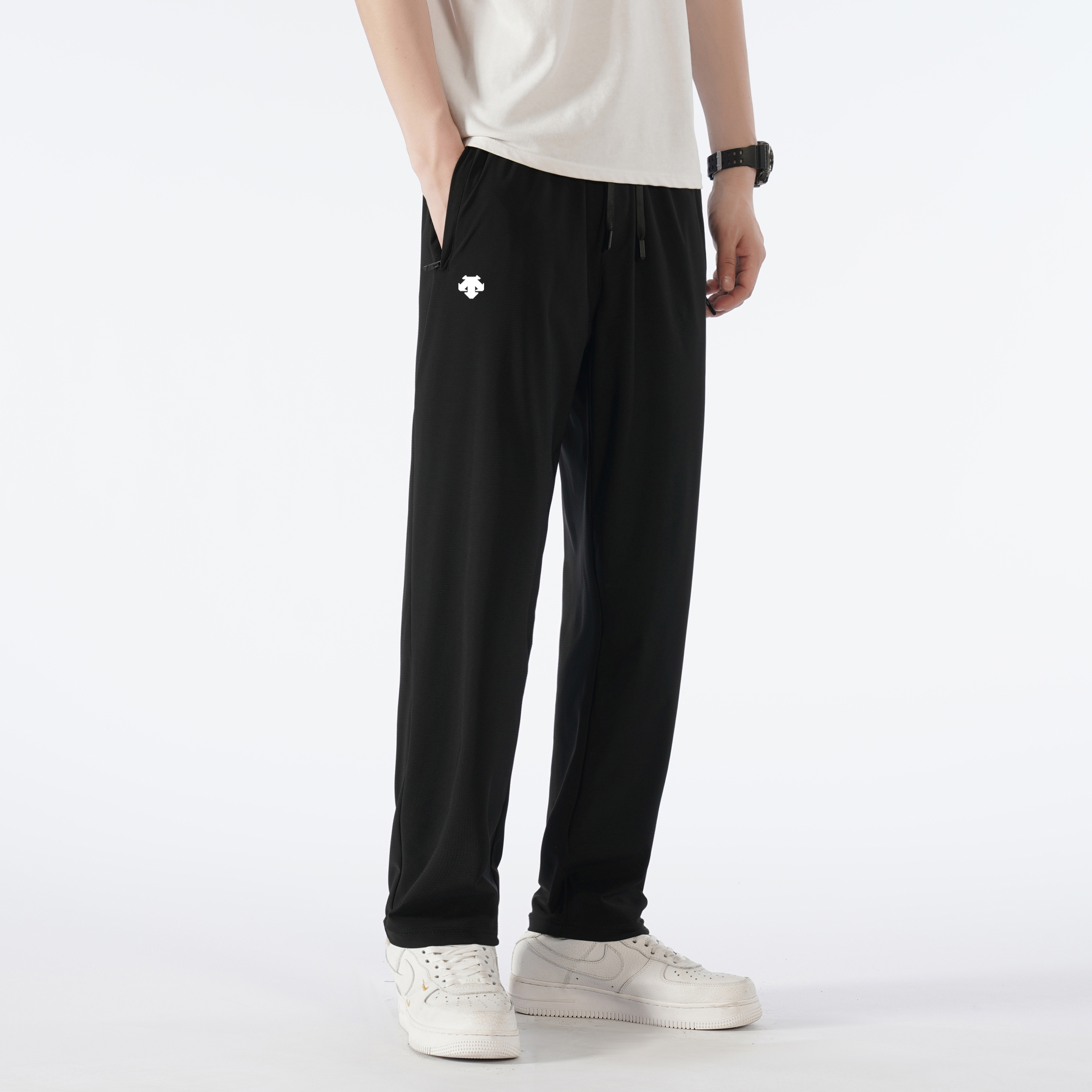 【海外撤柜专柜发货】夏季男士冰丝百搭舒适高档速干免烫休闲长裤