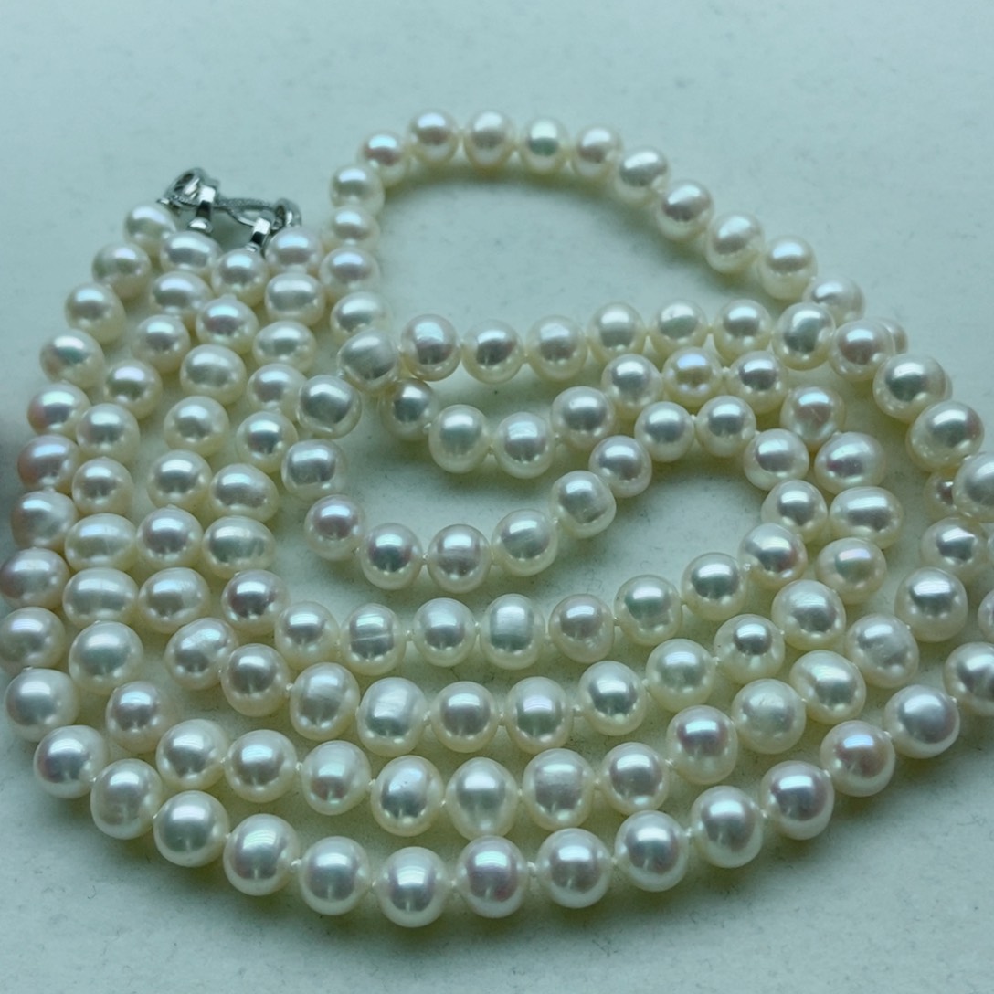 淡水珍珠颈饰未镶嵌7-8