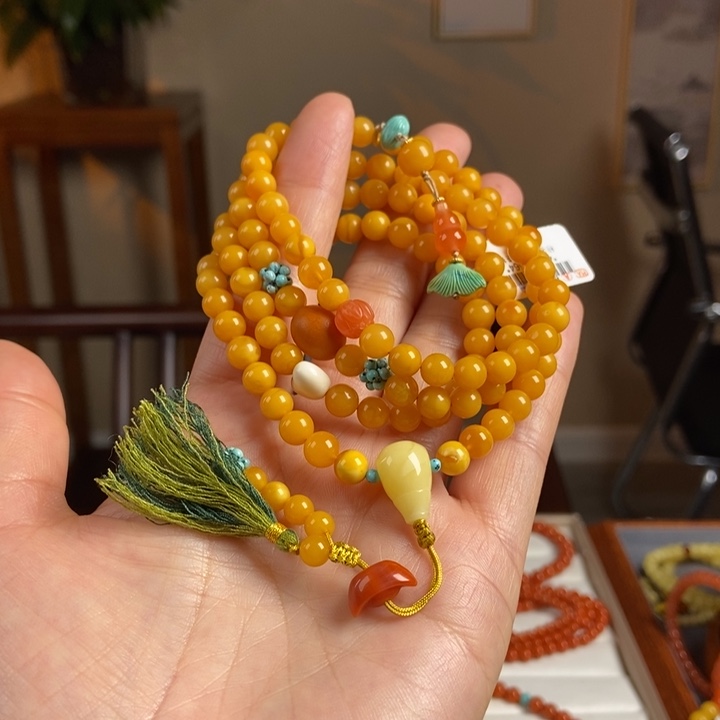 琥珀手链未镶嵌蜜蜡手串6