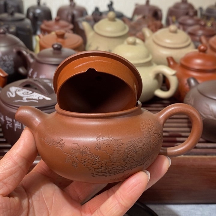 紫砂茶壶微瑕处理一把