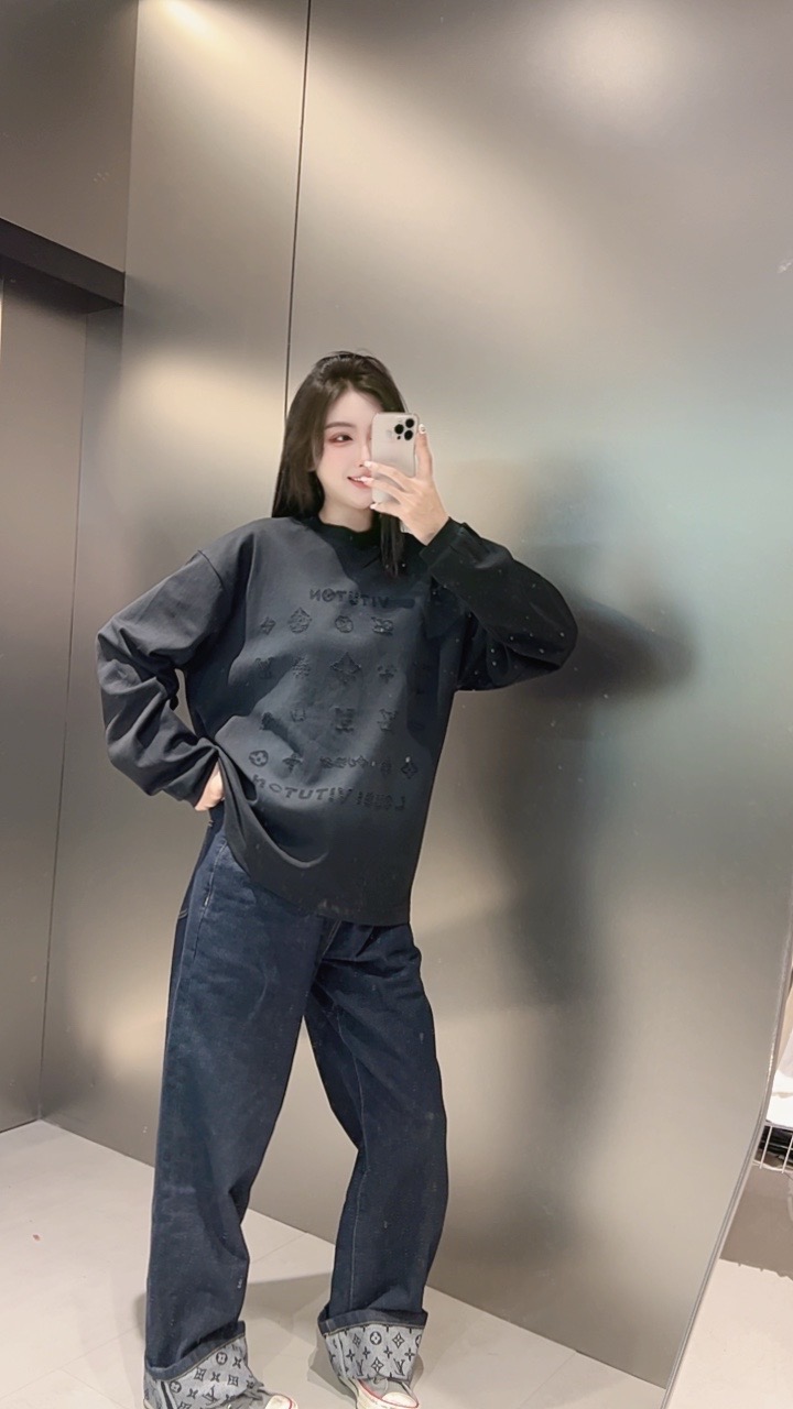 【小颖专属】2025春秋 美式重磅纯棉新款情侣T恤 55190