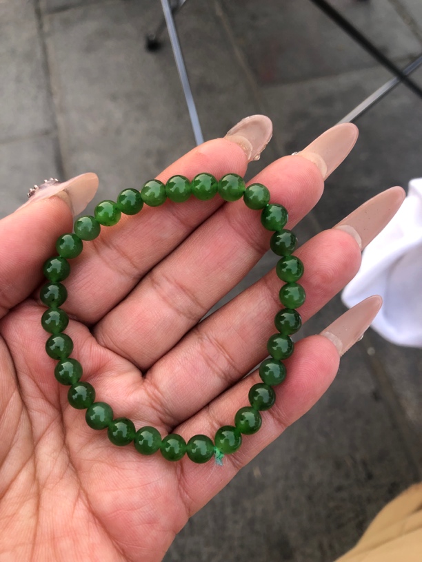 天然和田玉碧玉手串