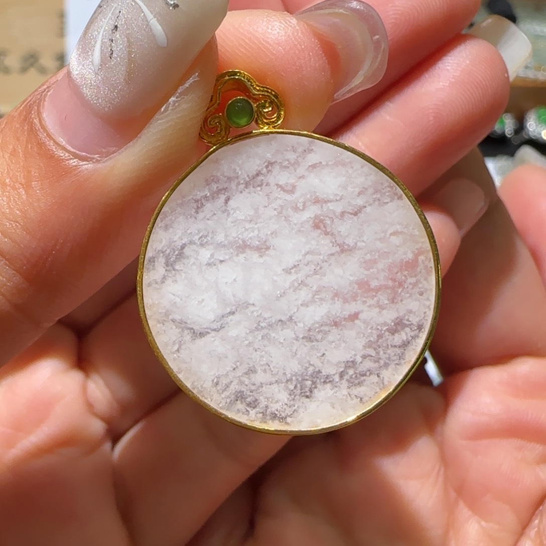 【闪购商品】翡翠颈饰18K金镶嵌缅甸