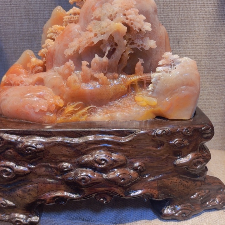 寿山石富贵山居图