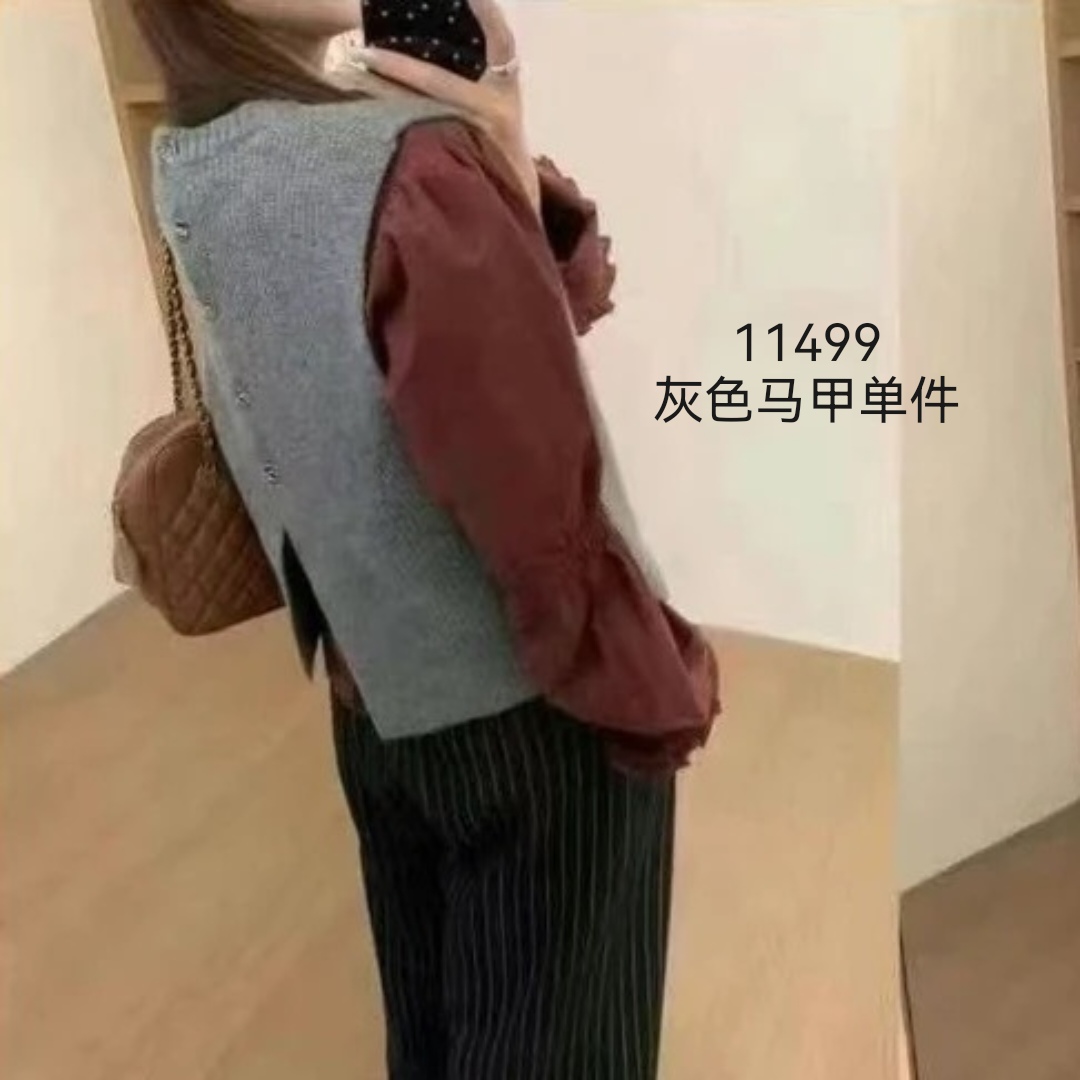 11499  分无水洗唛，介意慎拍） SANFAN 新款针织背心