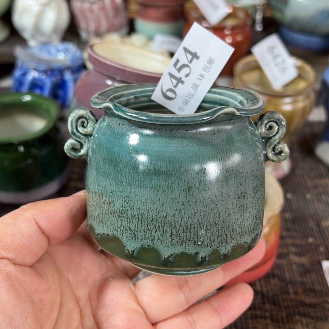 红陶景德镇花盆手工