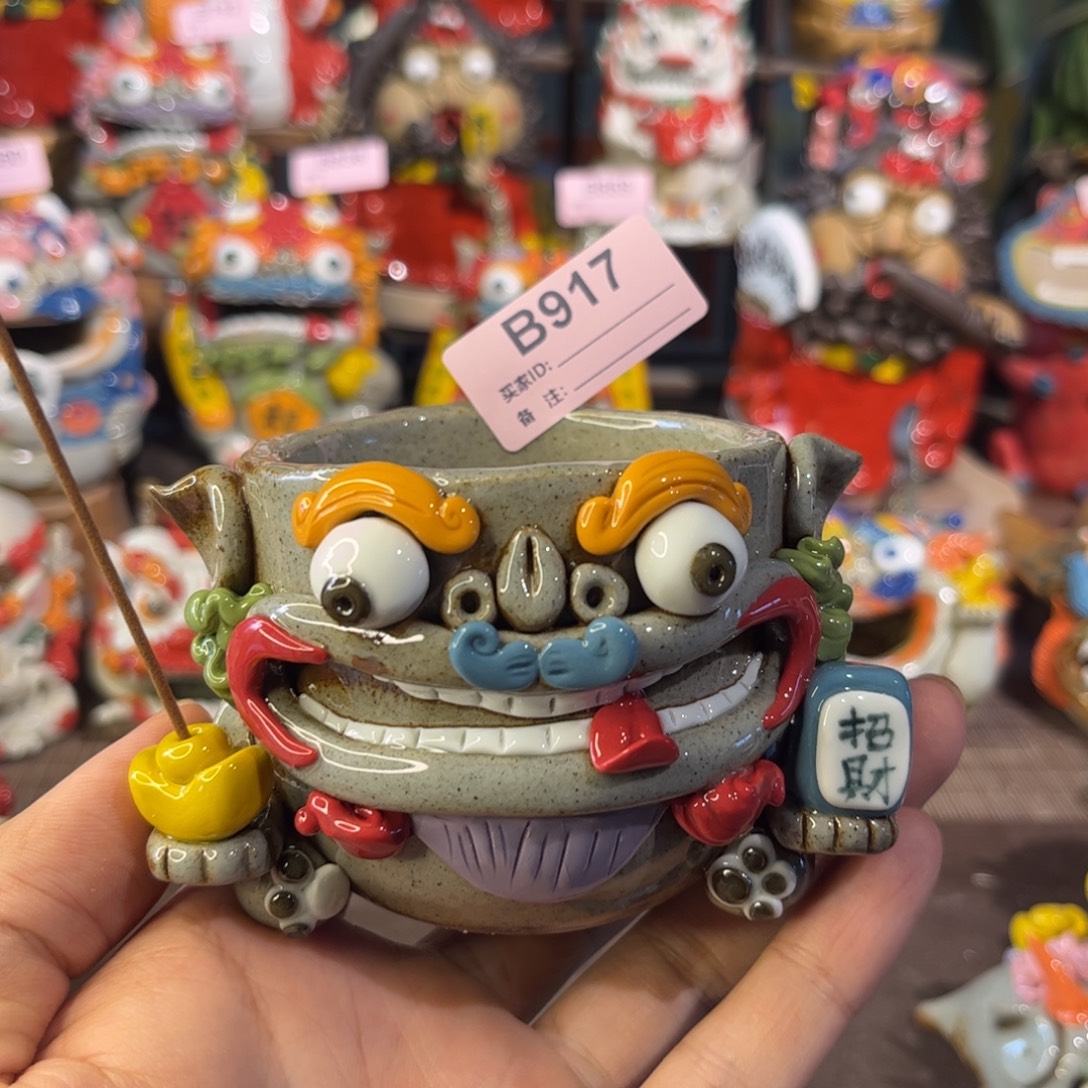 泥塑纯手工茶宠摆件