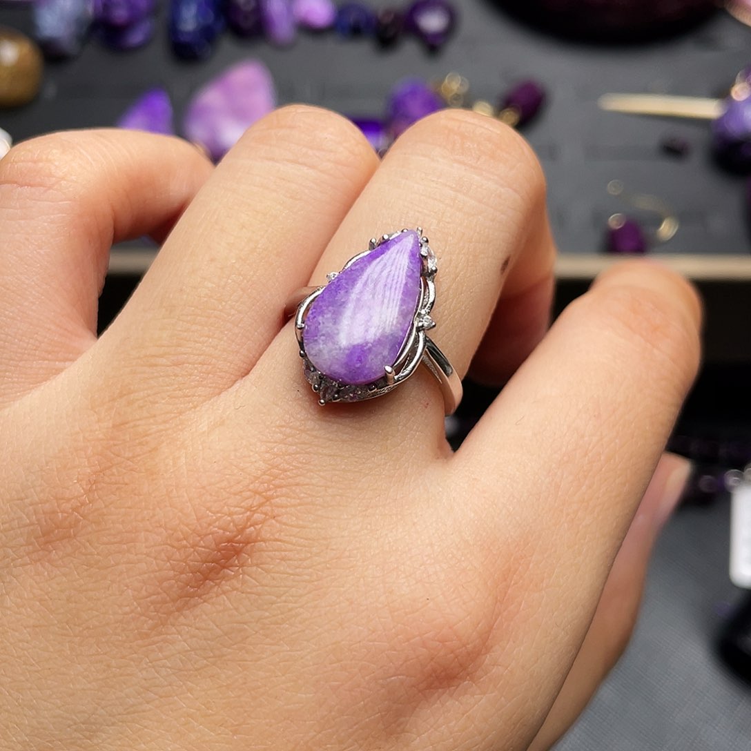 苏纪石（舒俱来）戒指银S925镶嵌