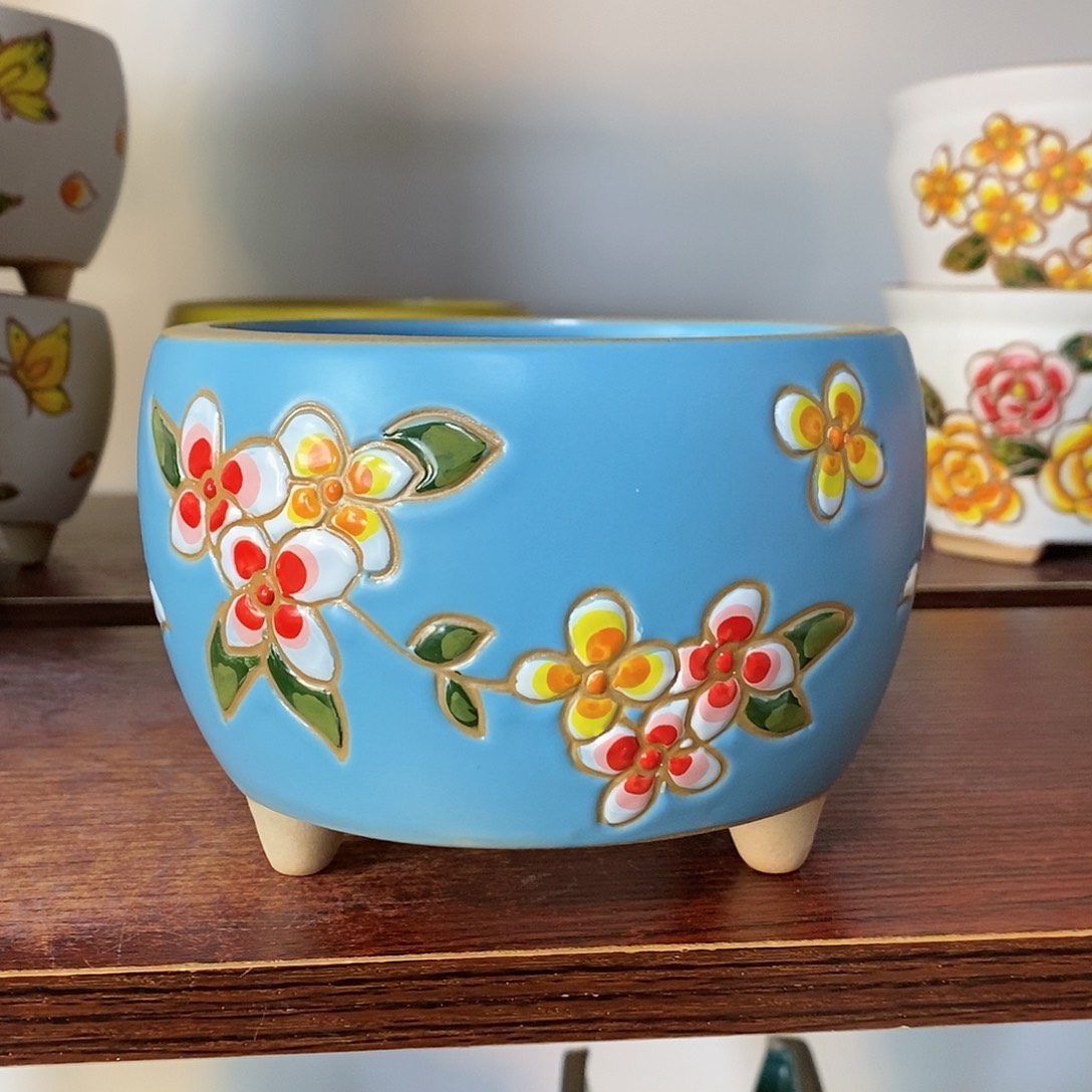 红陶韩式多肉植物花盆