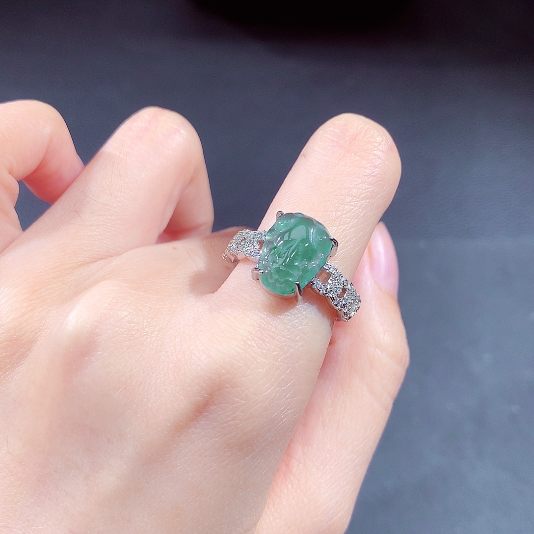 未镶嵌戒指翡翠翡翠