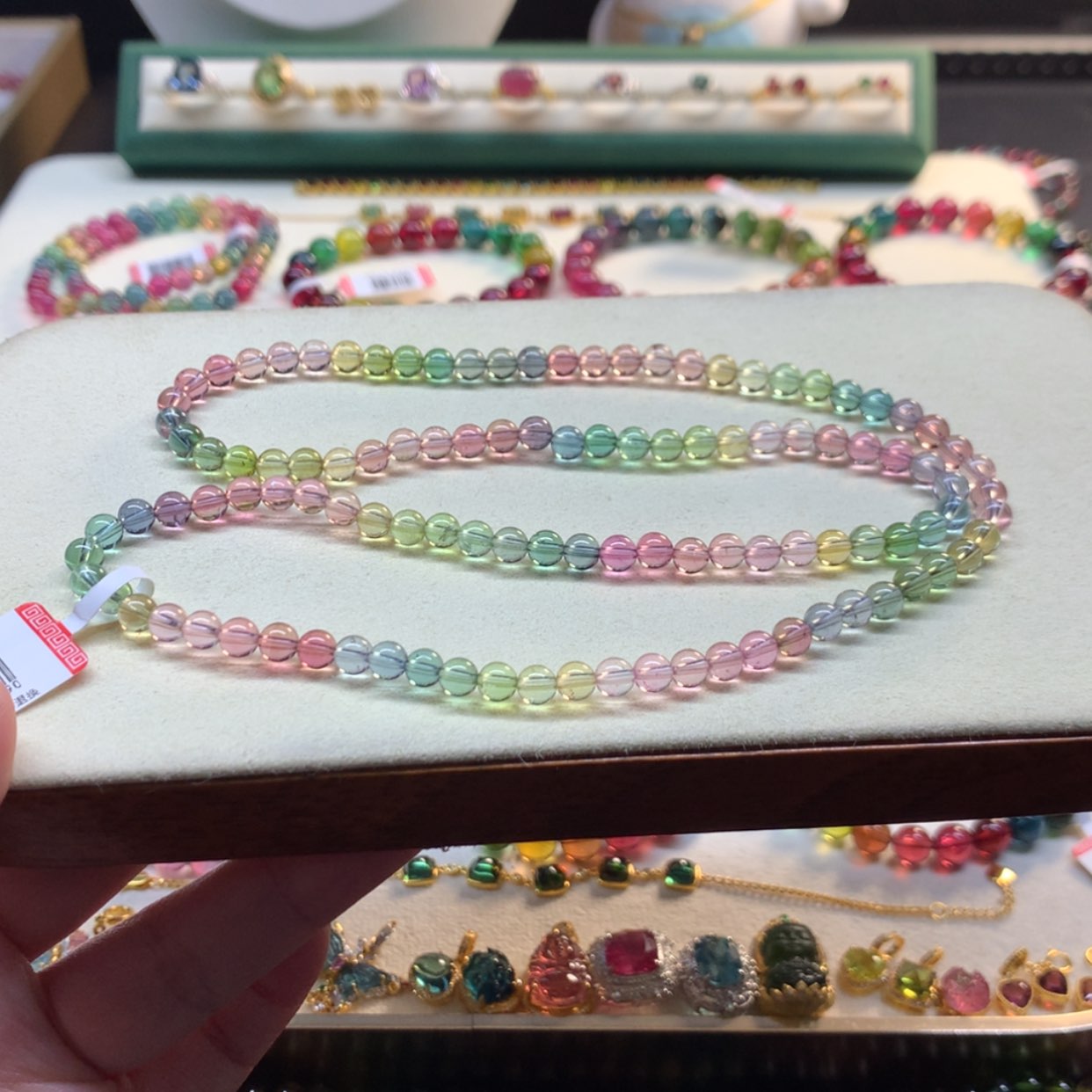 【闪购商品】碧玺手链未镶嵌人鱼5mm