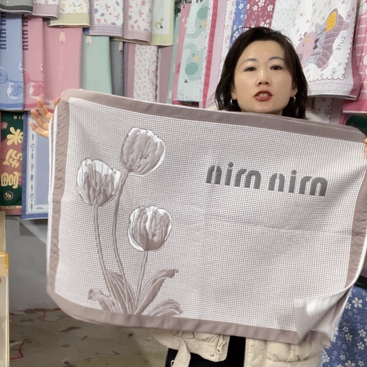 棉特价促销咖色郁金香