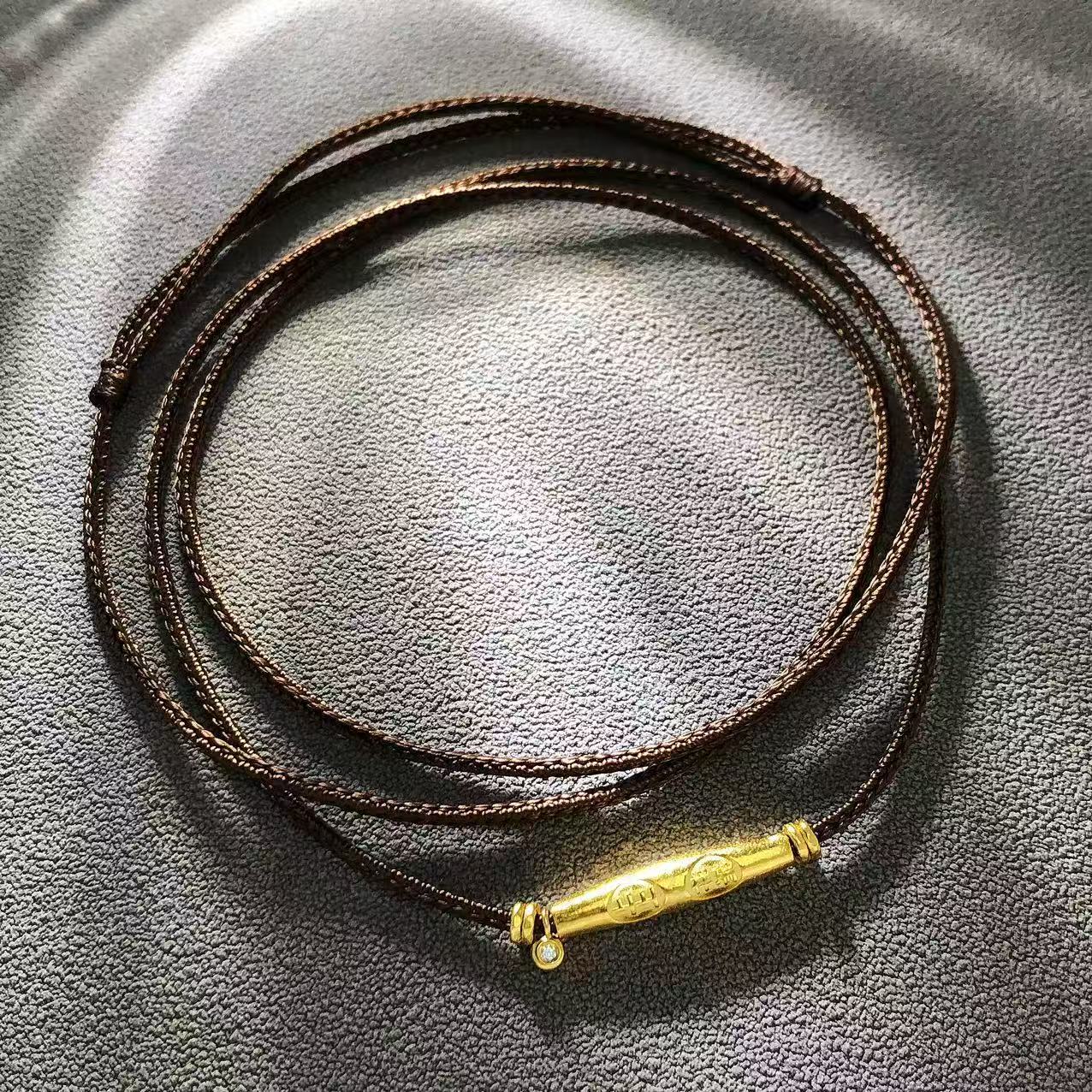 【举石臻选】TA01-943-630足金钻石吊坠（一件/约4*19.5mm）H