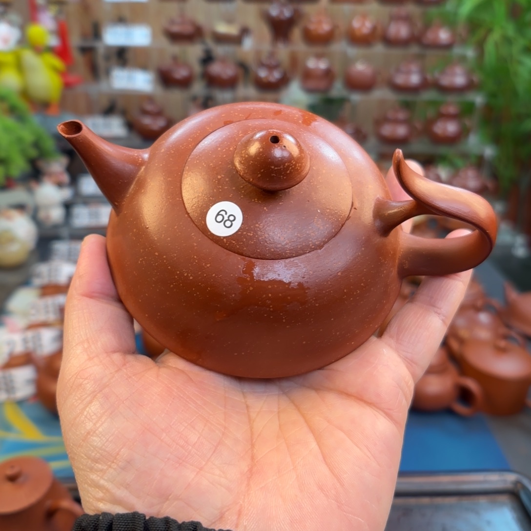 朱泥茶壶微瑕160c