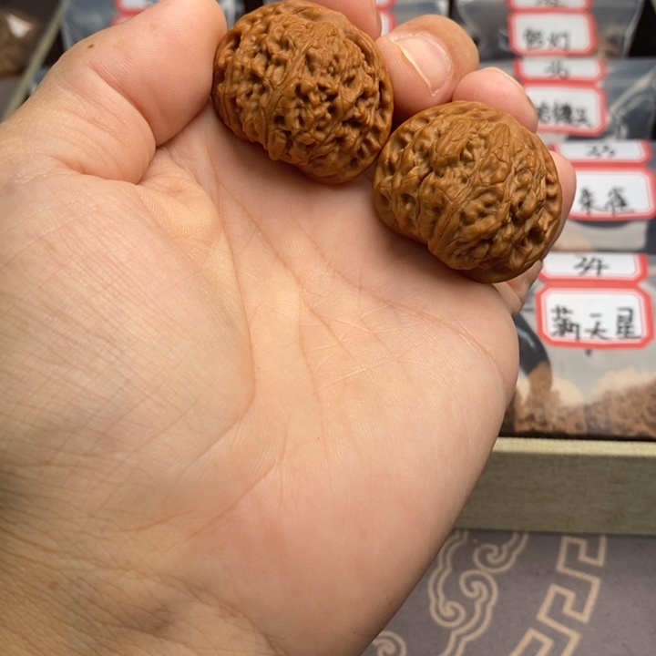 把件文玩核桃37太行龙珠全品矮桩