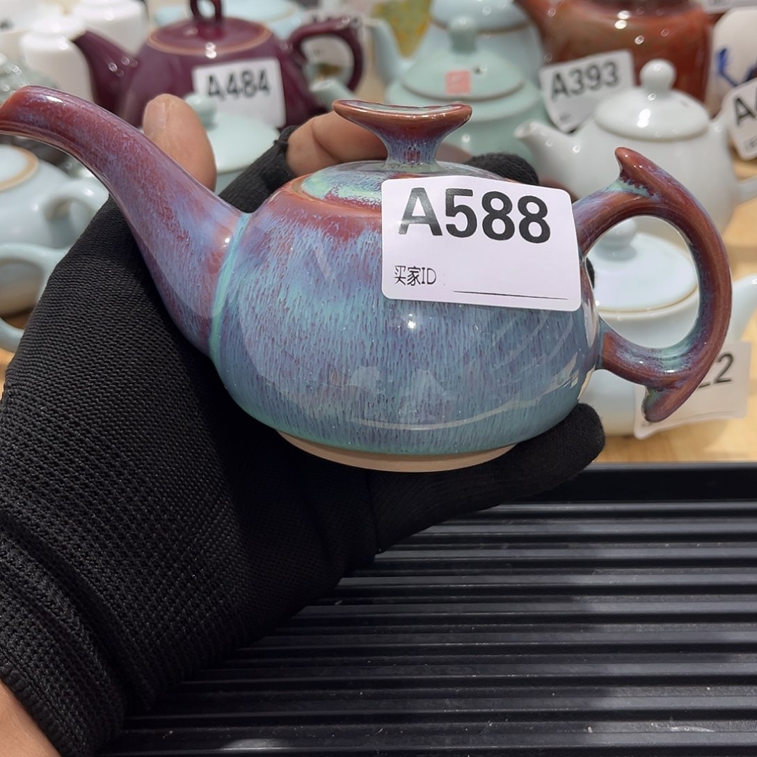 瓷片茶摆件工艺品摆件666