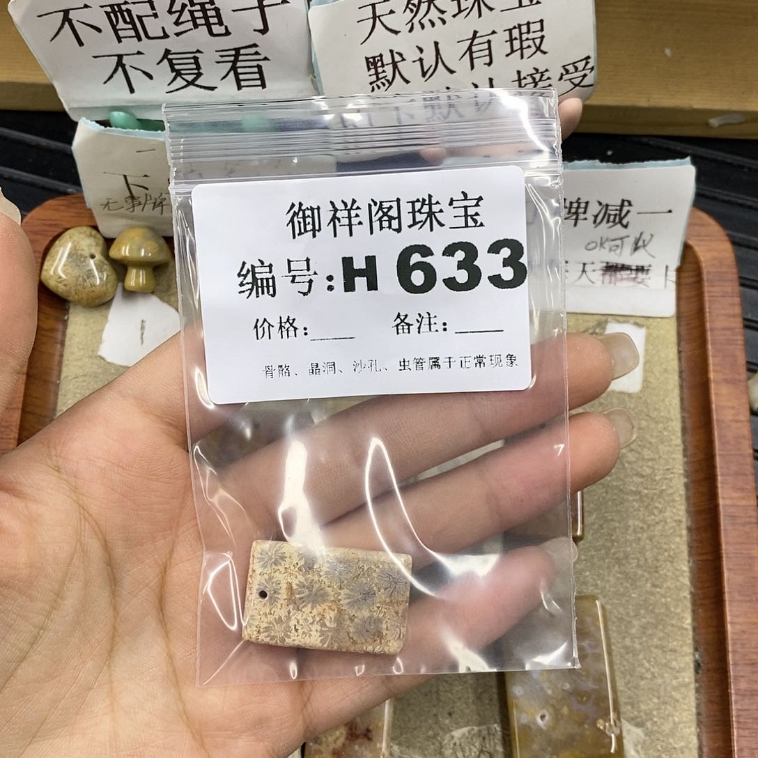 硅化珊瑚（珊瑚玉）未镶嵌颈饰梦****作