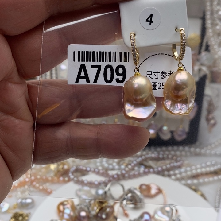 合金颈饰淡水珍珠709