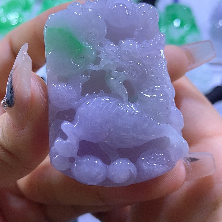 颈饰未镶嵌翡翠天然翡翠A货吊坠