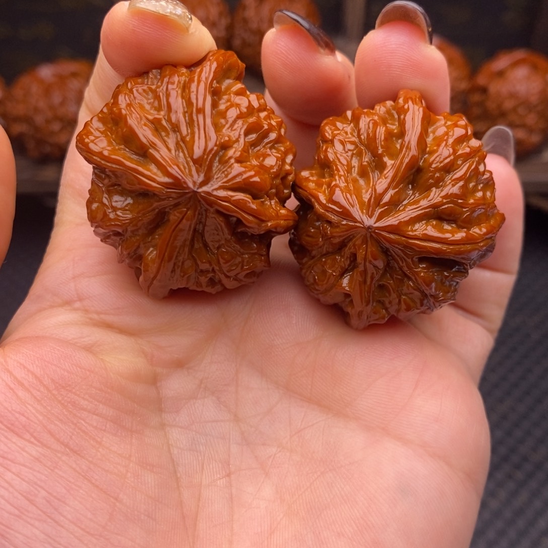 吊坠文玩核桃龙山四棱