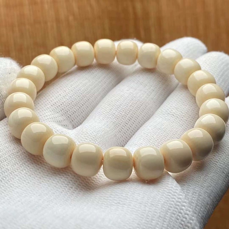 天然猛犸牙精品老型珠散珠子老型珠手串挂坠佛珠无漂白