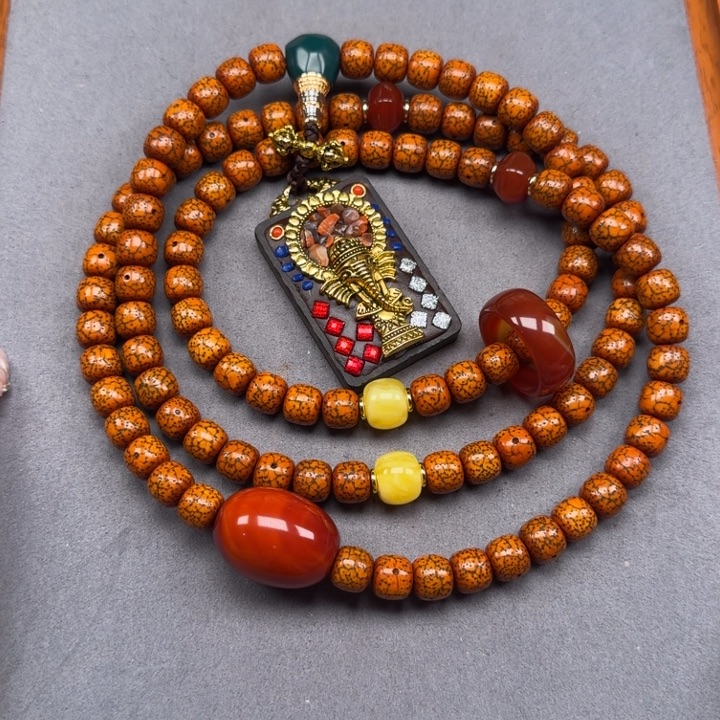 与***善星月菩提吊坠星月