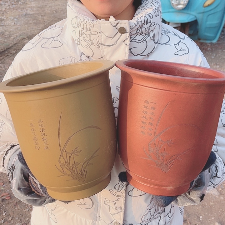 花盆紫砂宜兴紫砂精品花盆 