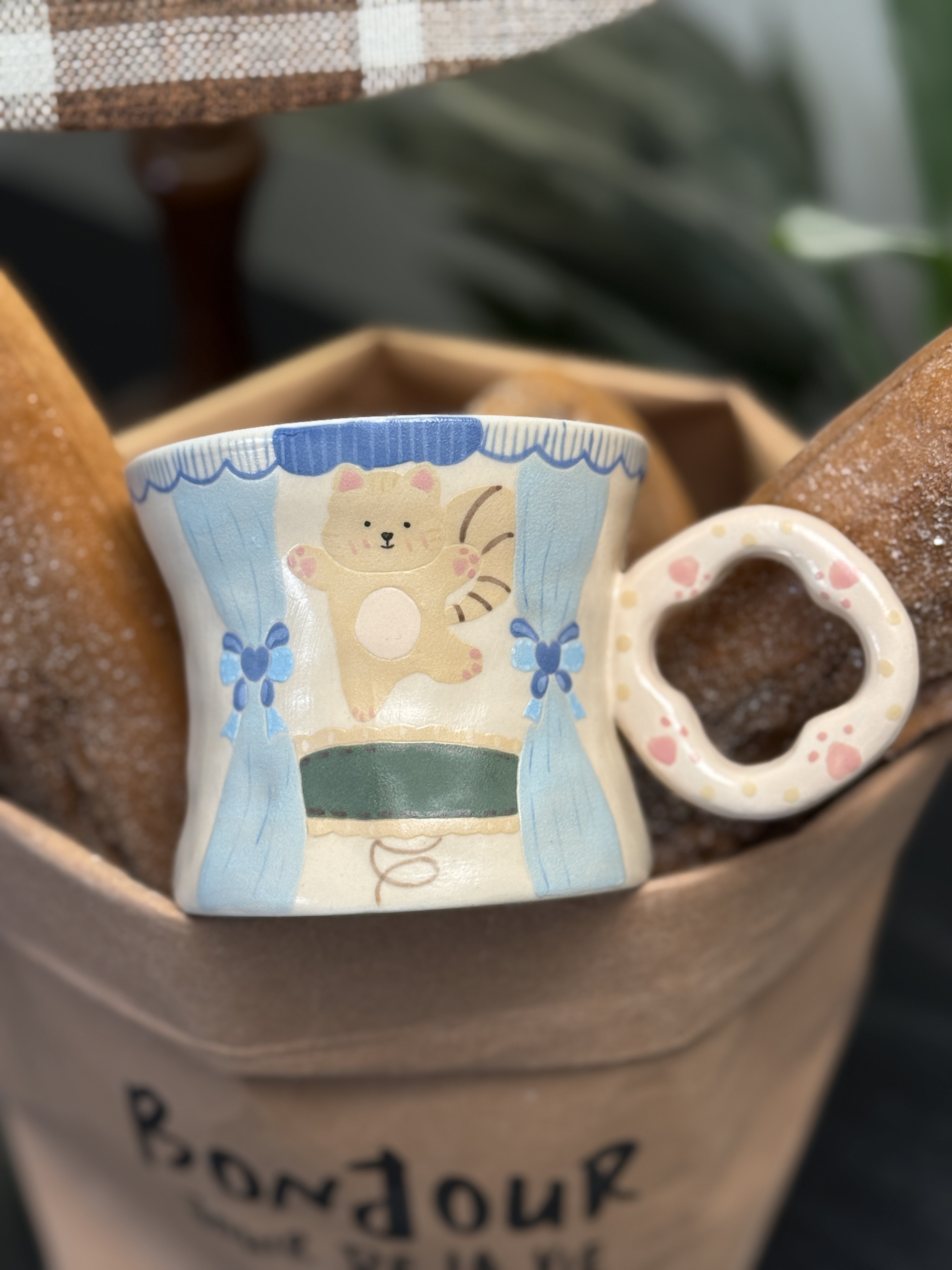 川谷原创预售花朵把手杯子