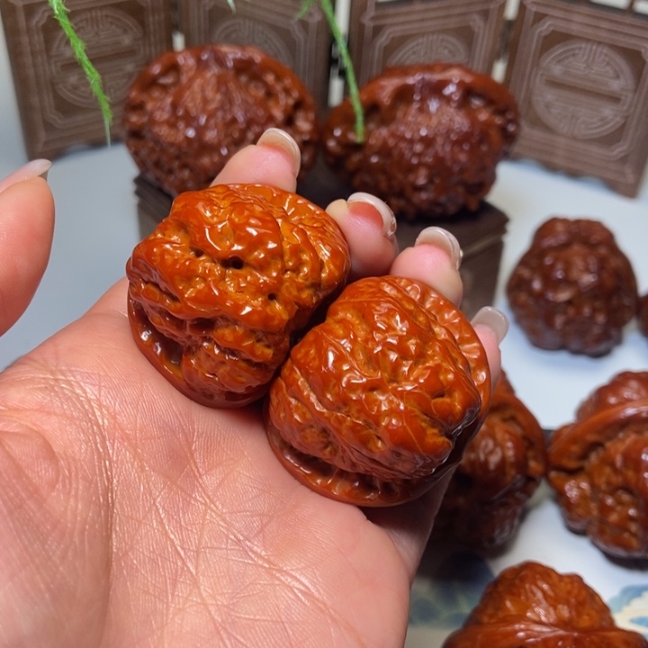 吊坠文玩核桃蛤蟆头37尺