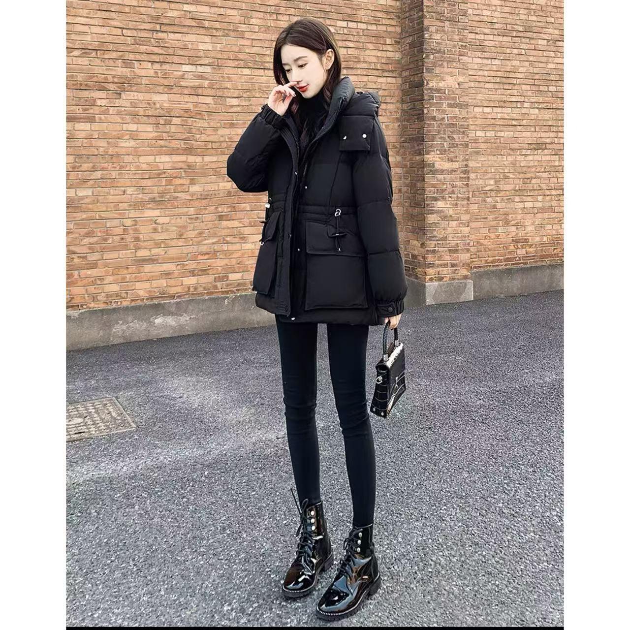 【羽绒服】冬季保暖厚款宽松羽绒外套百搭女装3870[SPC]J