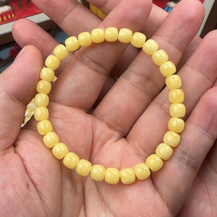 琥珀手链未镶嵌6.5咪