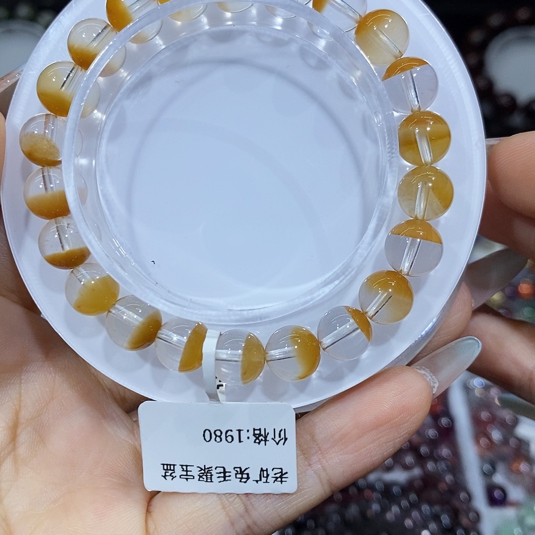 手串未镶嵌水晶黄兔毛8