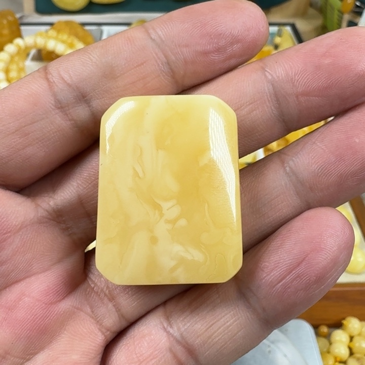 蜜蜡珠宝奇石未镶嵌平安无事牌